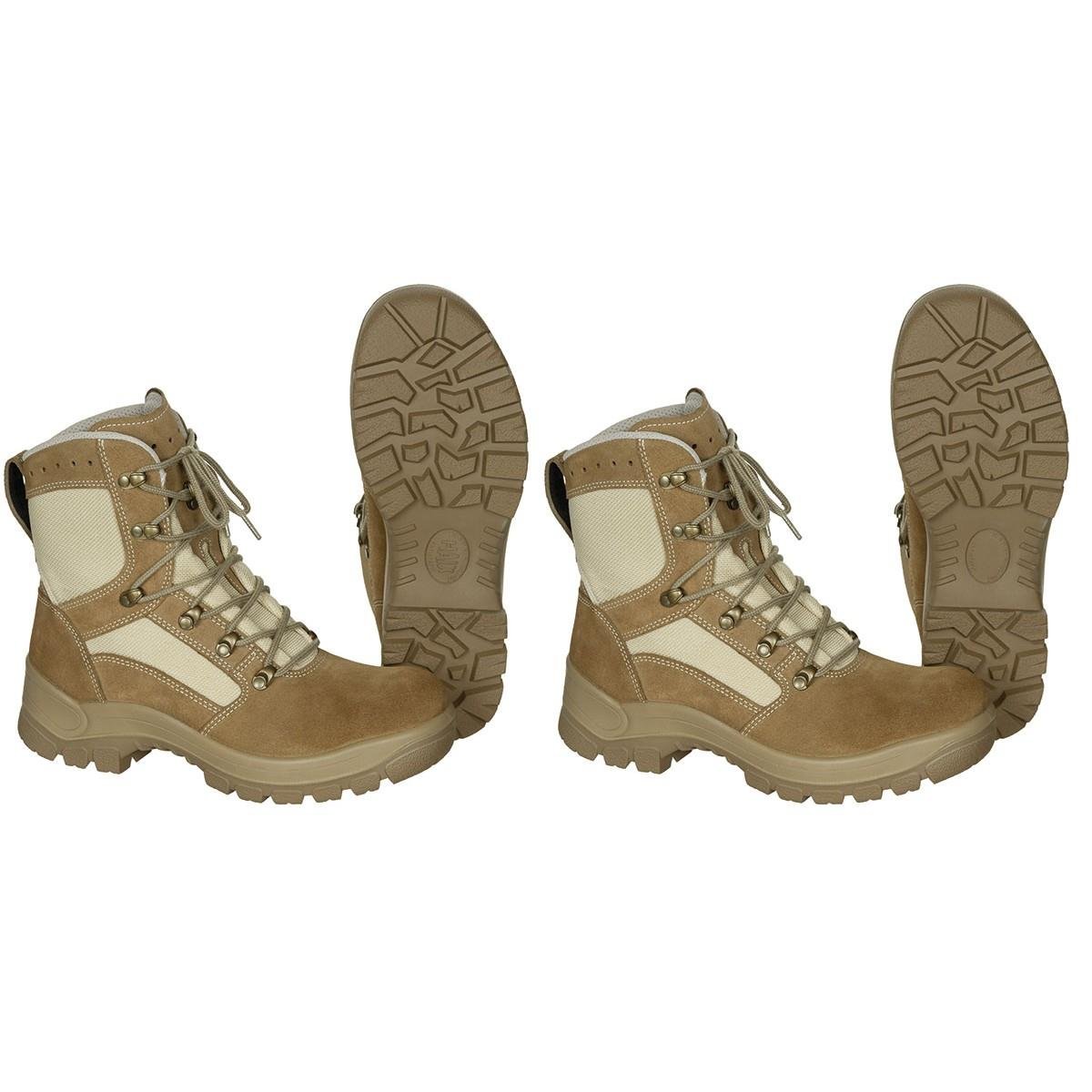 Oryginalne niemieckie wojskowe buty taktyczne Wodoodporne Khaki Ruble Round Sole Nowa