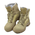 Oryginalne niemieckie wojskowe buty taktyczne Wodoodporne Khaki Ruble Round Sole Nowa
