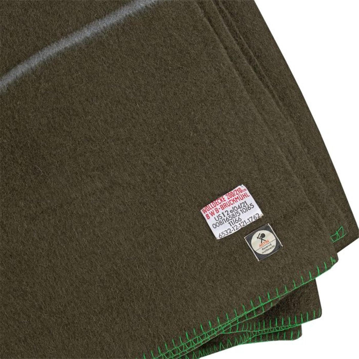 Oryginalny niemiecki kocyk wojskowy wełniany 210x200cm w stylu Bundeswehr brązowy