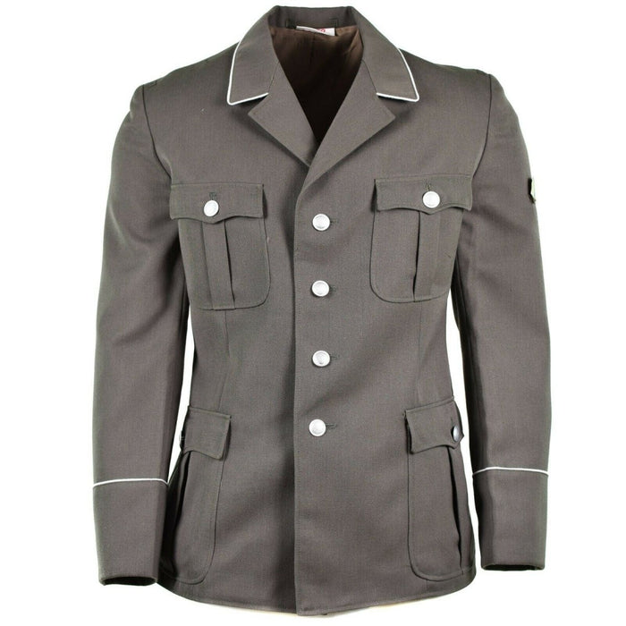Oryginalna marynarka niemiecka NVA Army Dress Officier Formalna Szara Wojskowa NOWOŚĆ - GoMilitar