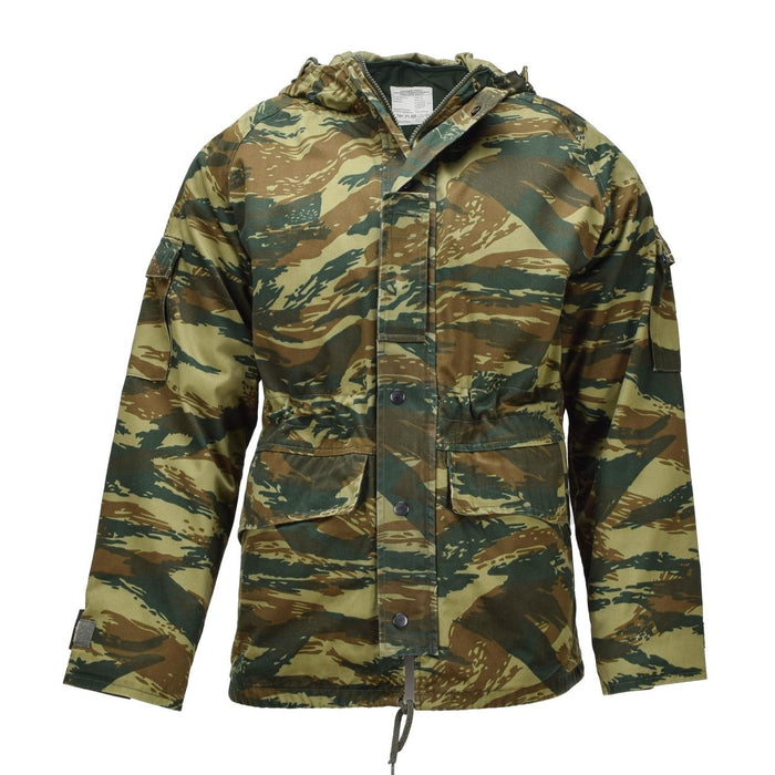 Oryginalna grecka kurtka wojskowa M65 Field Parka z podszewką i kapturem Lizard Camo - GoMilitar
