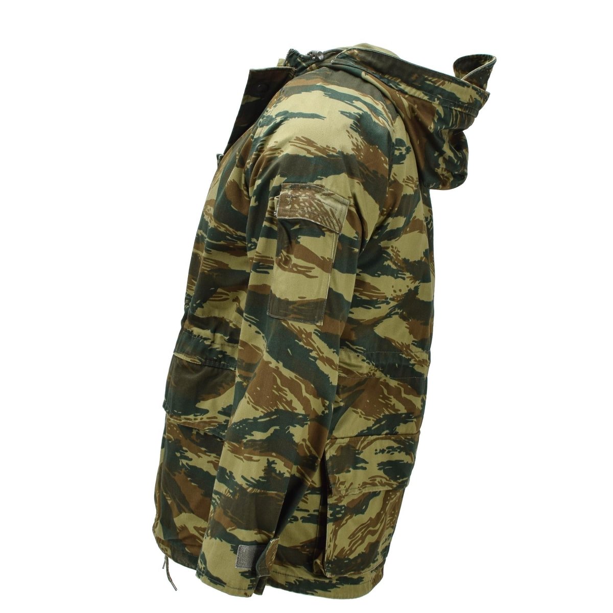 Oryginalna grecka kurtka wojskowa M65 Field Parka z podszewką i kapturem Jaszczurka Camo