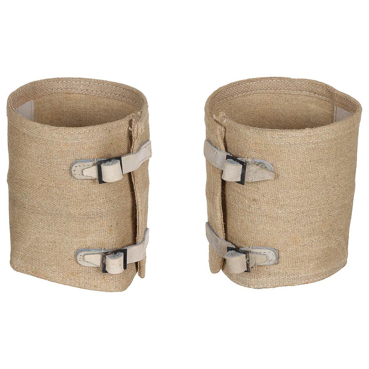 Oryginalne włoskie getry wojskowe, osłony na nogawki butów Army Surplus Khaki