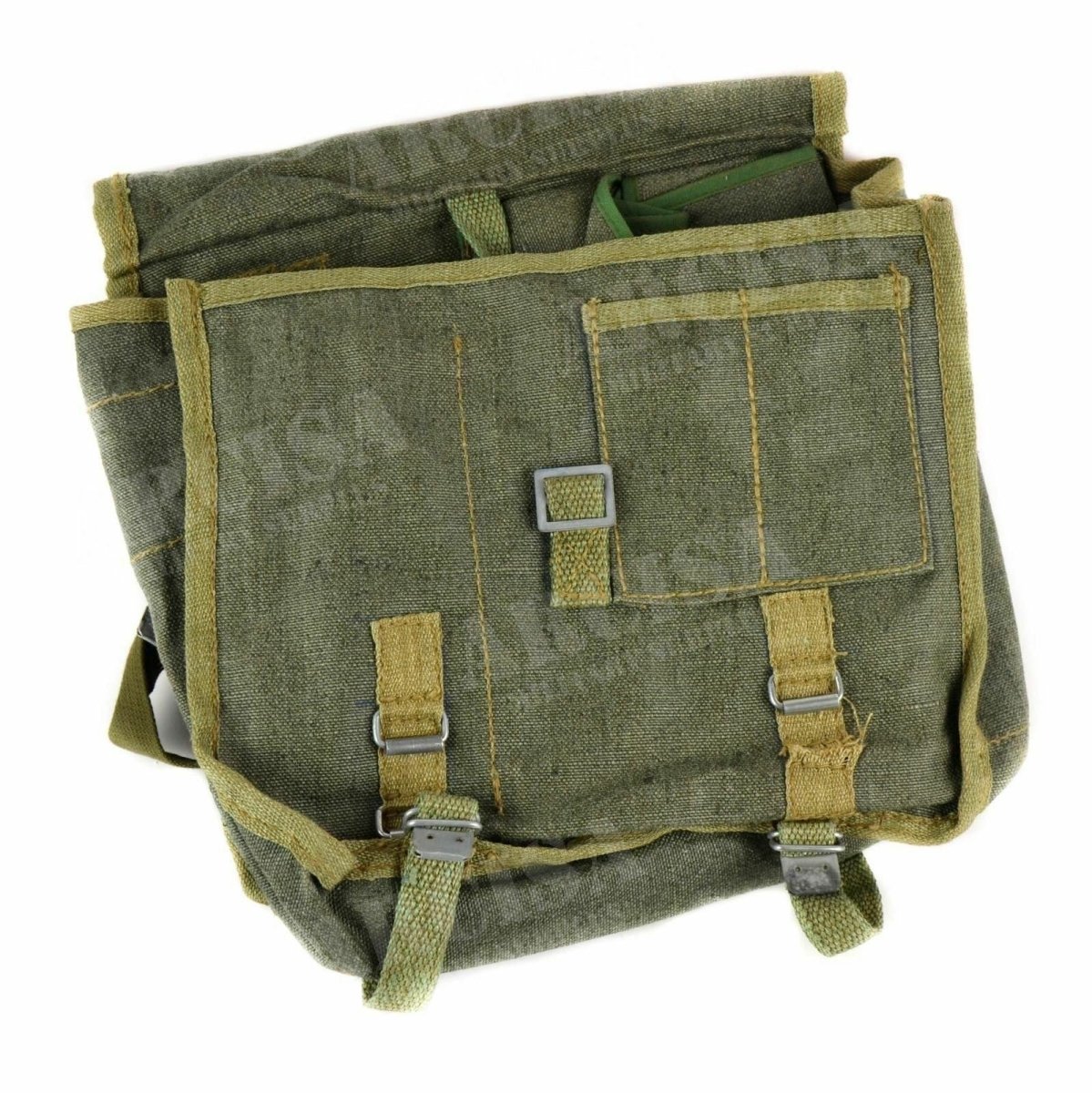 Oryginalny polski armia haversack płótna torba na ramię