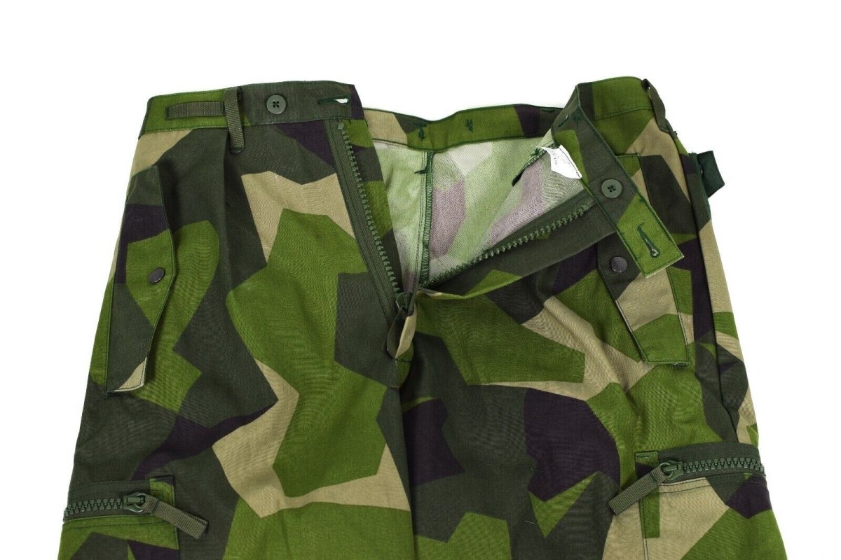 Oryginalne szwedzkie spodnie M90 ​​Splinter Camouflage Field Field Walka