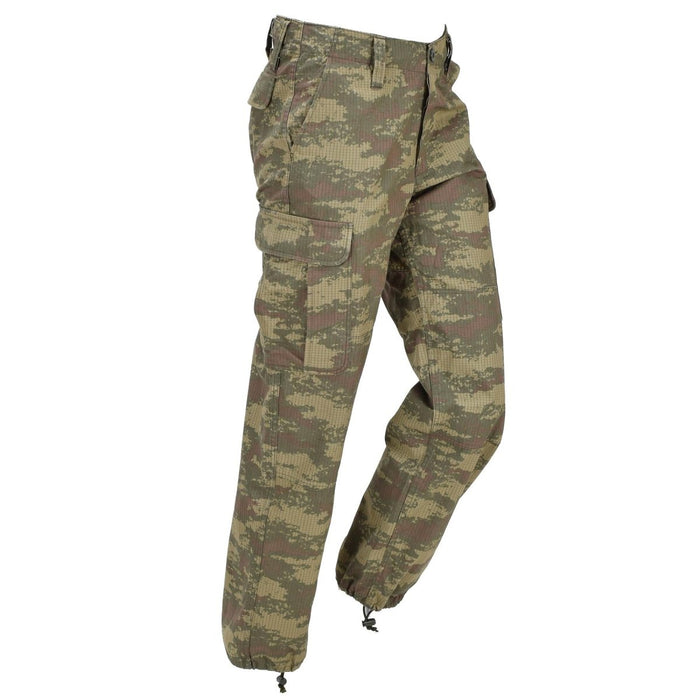 Oryginalne Tureckie Spodnie Polowe Ripstop Army Wydane M2008 Camo Używane - GoMilitar