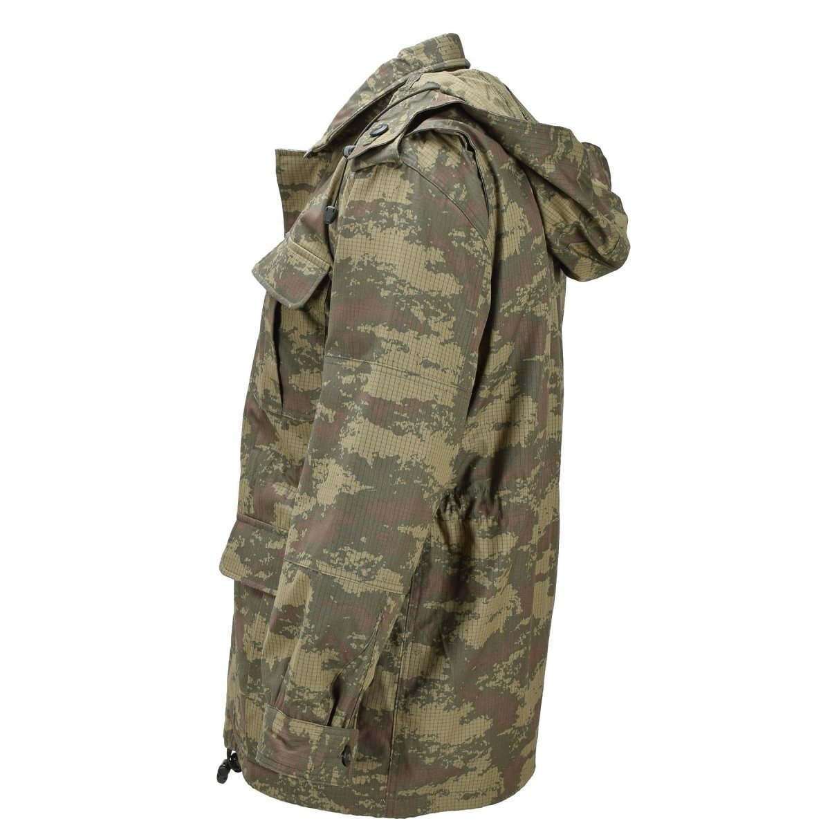 Oryginalna turecka parka wojskowa z polarową podszewką Ripstop M2008 Camo
