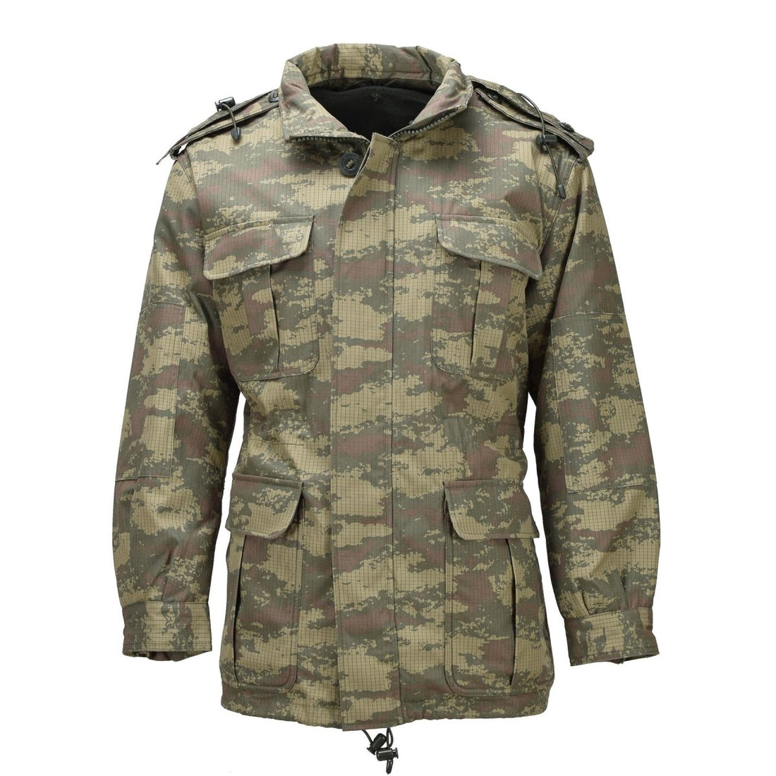 Oryginalna turecka parka wojskowa z polarową podszewką Ripstop M2008 Camo