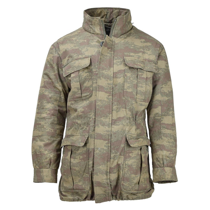 Oryginalna turecka kurtka wojskowa spadochroniarska typu parka camo z podszewką ripstop armii - GoMilitar