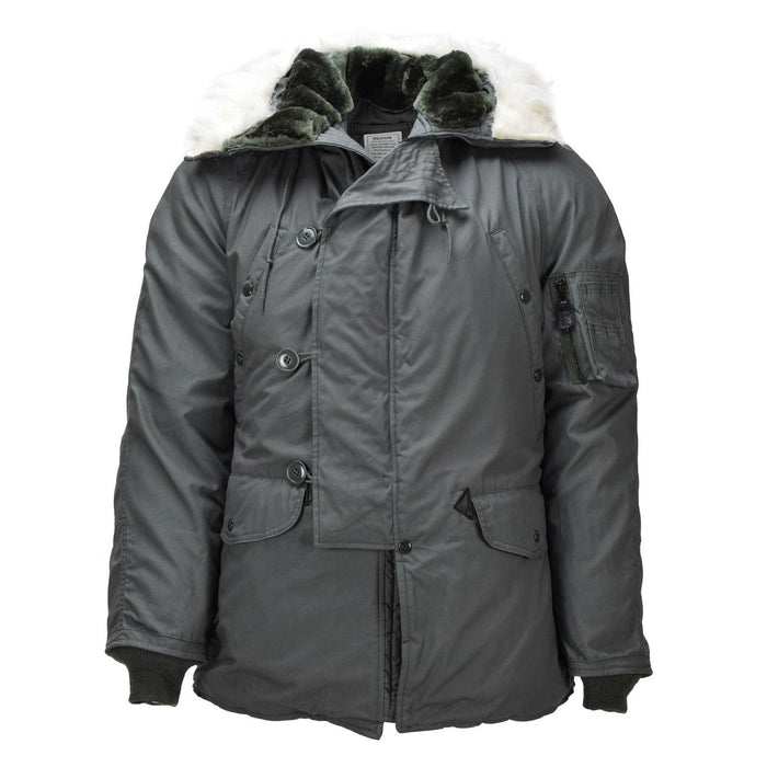 Oryginalna parka wojskowa USA N - 3B, odporna na wiatr, oliwkowa - GoMilitar