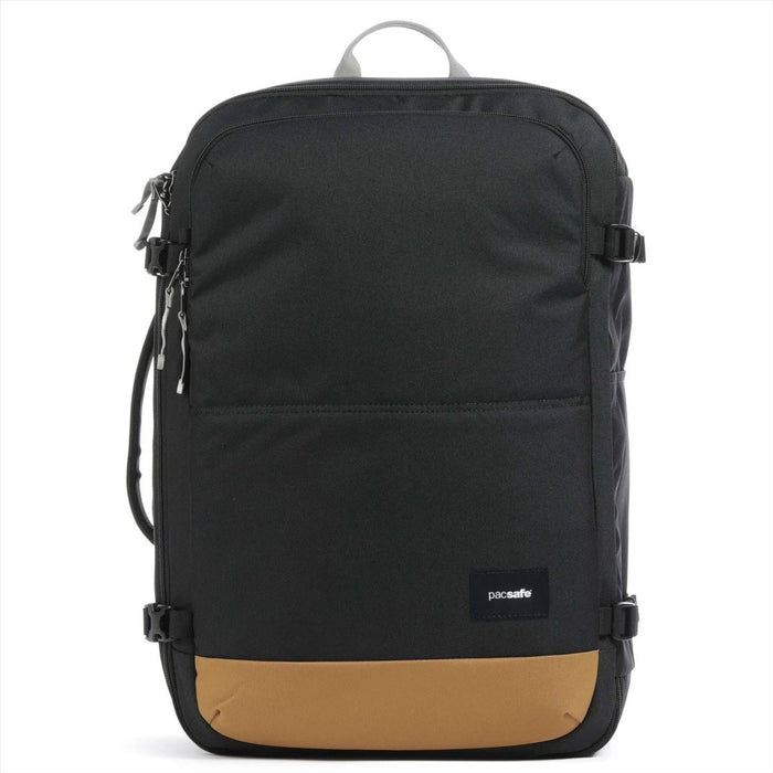 Plecak podróżny Pacsafe Go 34L Carry On Anti Theft Zamykane zamki błyskawiczne rPET Czarny - GoMilitar
