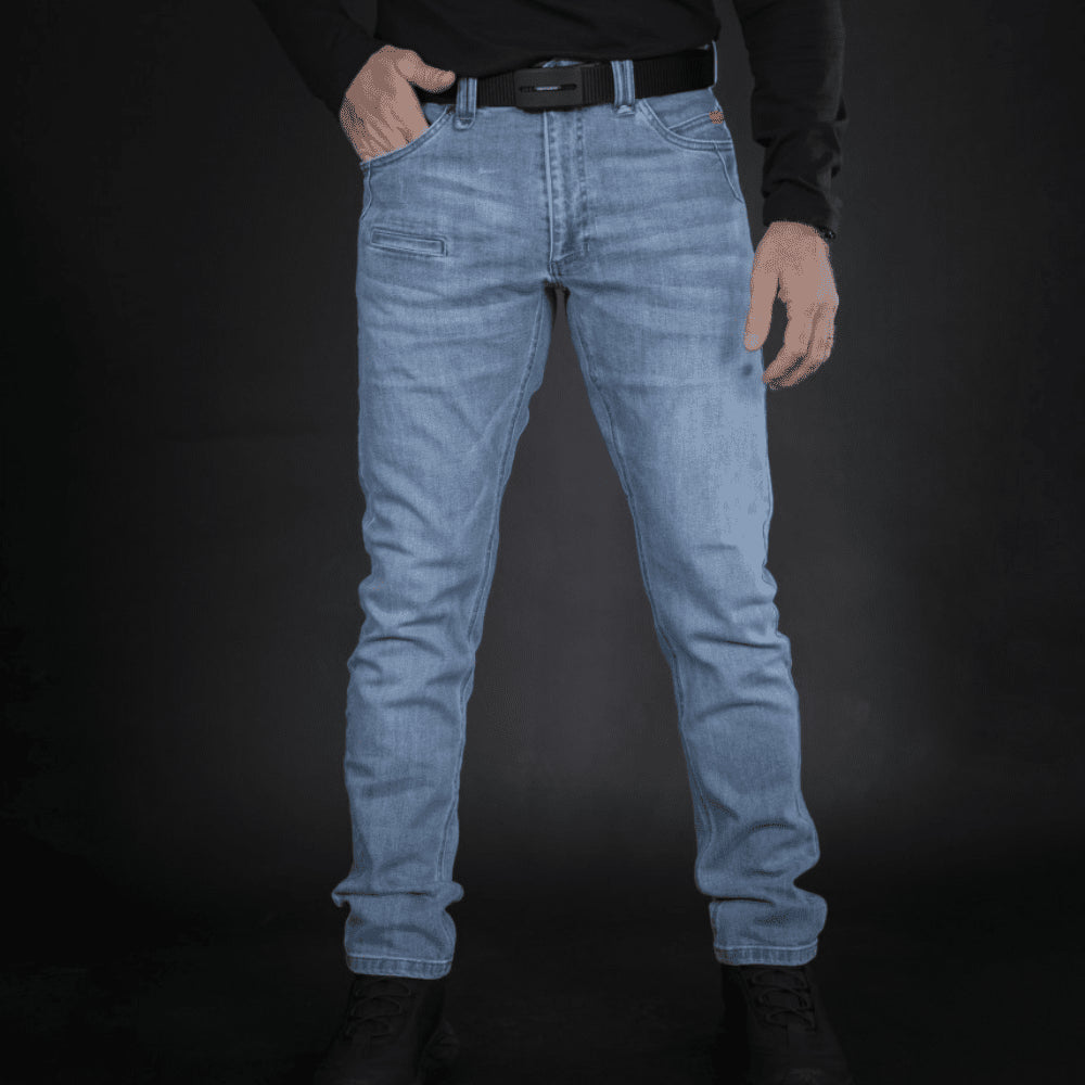 Spodnie Pentagon Rogue Jeans Męskie Regular Fit Stretch Denim Ukryte kieszenie CCW