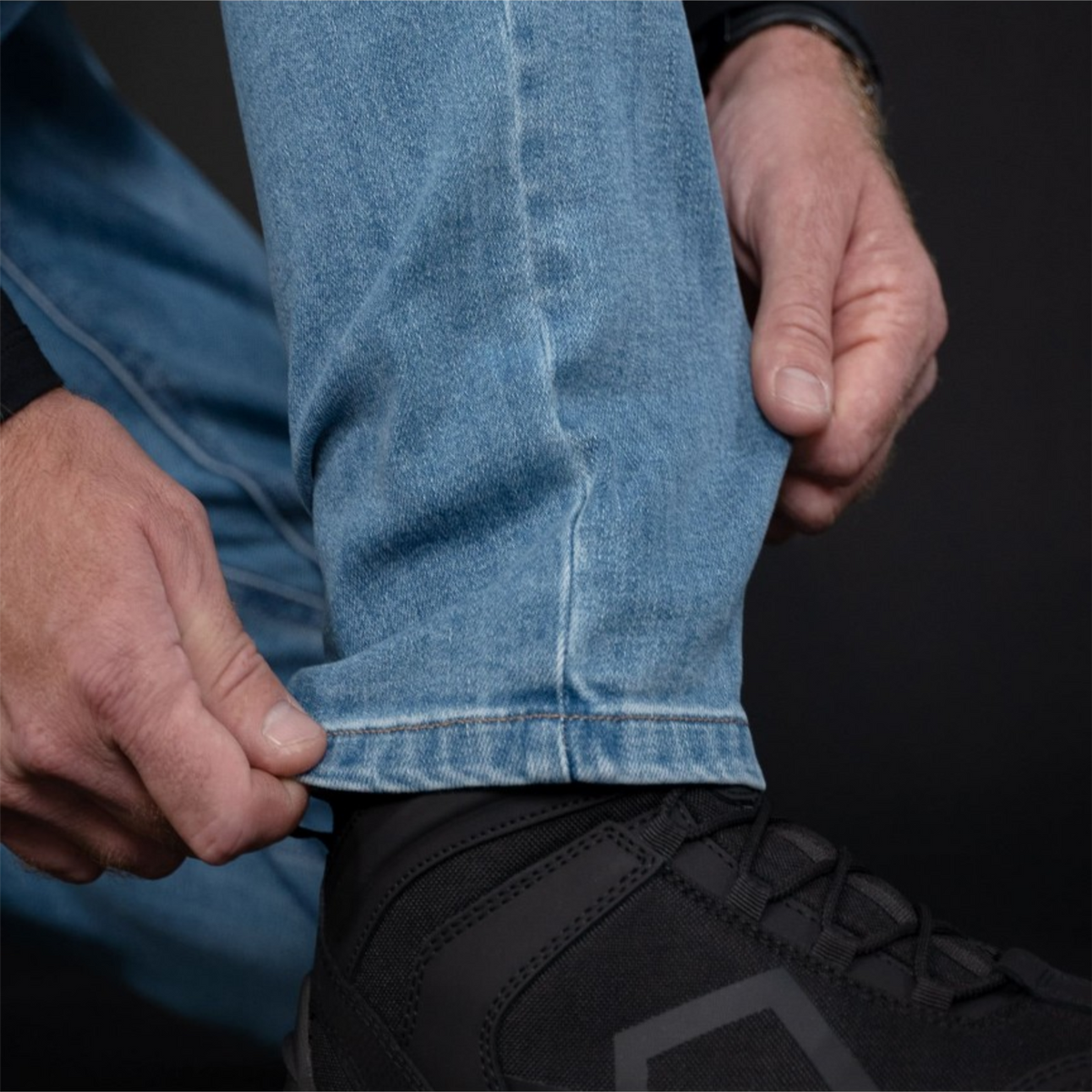 Spodnie Pentagon Rogue Jeans Męskie Regular Fit Stretch Denim Ukryte kieszenie CCW