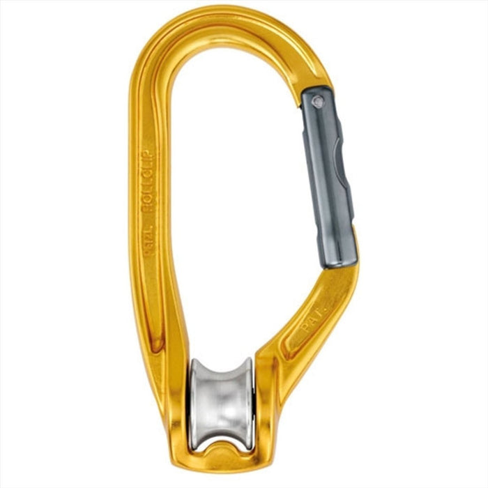 PETZL ROLLCLIP A Karabinek z blokadą, niezamykający się, wspinaczkowy, żółty - GoMilitar