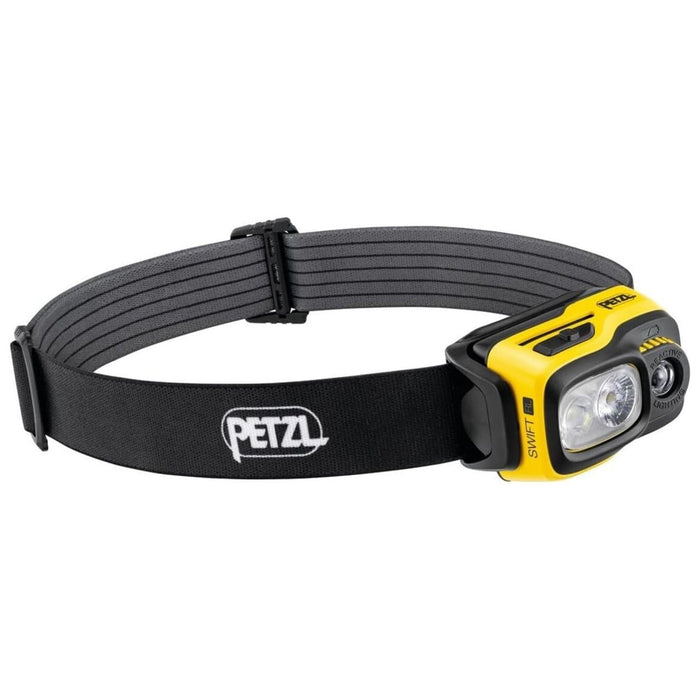 Latarka czołowa PETZL Swift RL, akumulatorowa, wodoszczelna, żółta - GoMilitar