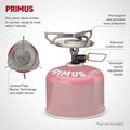 Primus Essential Trail Stove Compact Camping Cooking Butan Butan Butan Burner