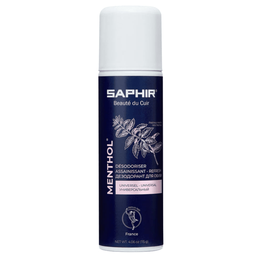 Saphir Mentol Dezodoryzator do butów w sprayu 200ml Usuwający nieprzyjemny zapach całe obuwie