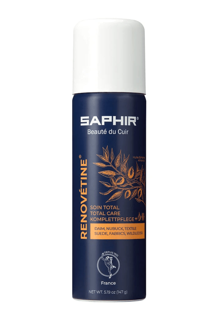 Saphir Renovétine Suede & Nubuck Renovator Spray 200ml Total Care Black - GoMilitar