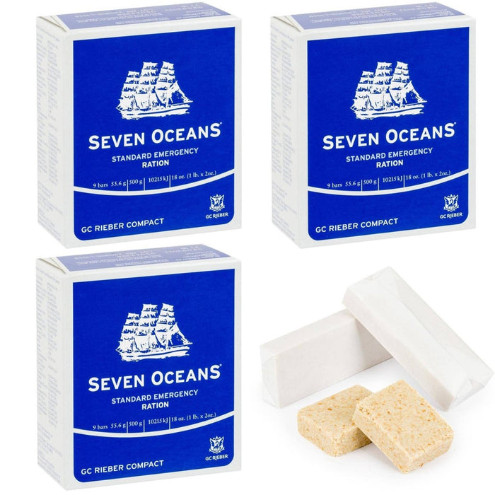 Racja żywnościowa Seven Oceans, posiłki awaryjne, survivalowe, 3 sztuki - GoMilitar