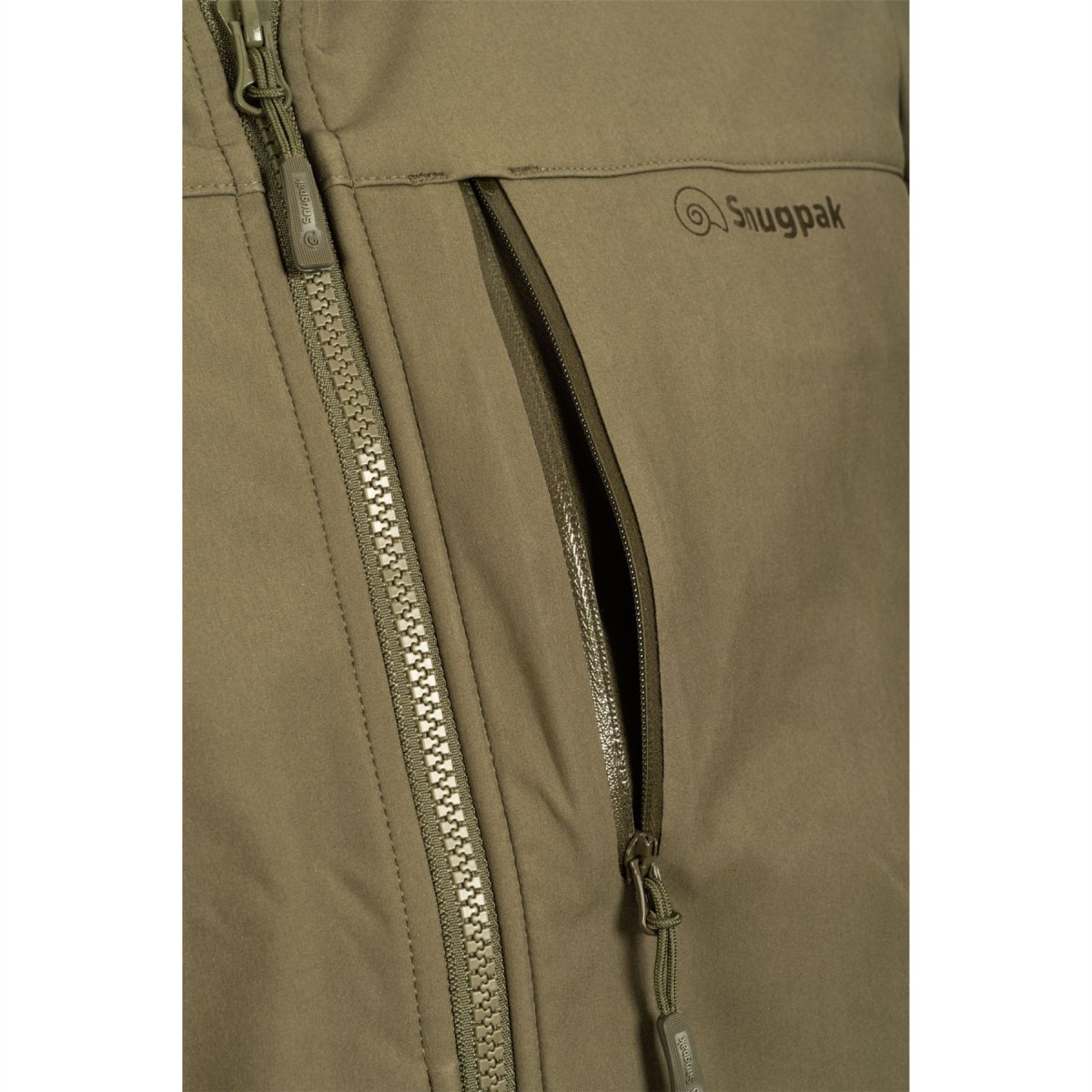 Kurtka Softshell Snugpak Cyclone Oddychająca, wodoodporna, outdoorowa w kolorze oliwkowym