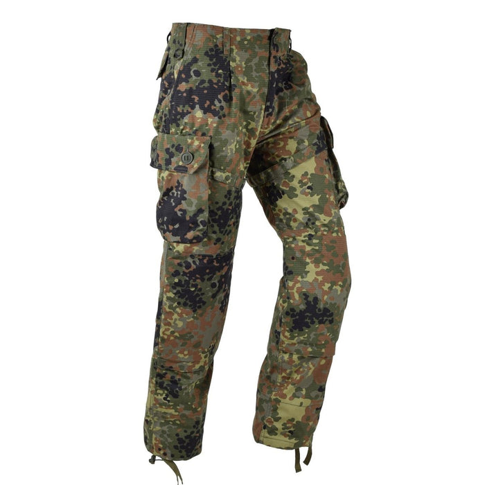 TACGEAR Markowe spodnie bojowe typu cargo w stylu armii niemieckiej, flecktarn camo ripstop - GoMilitar