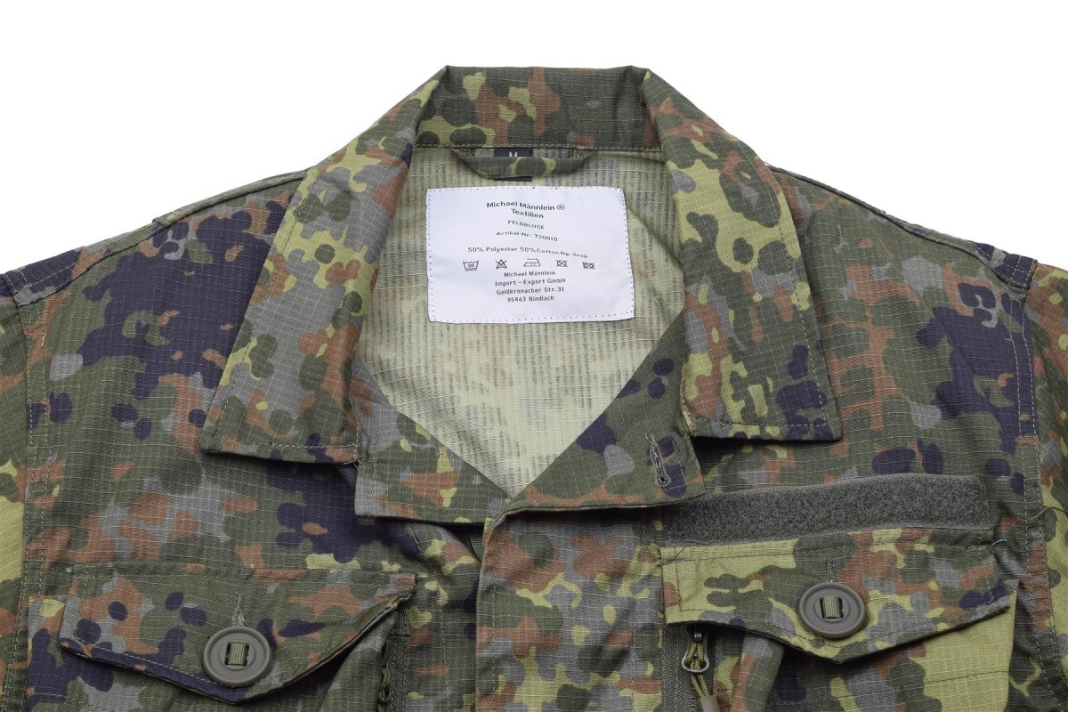 Marka tacgear niemiecka wojskowa kurtka polowa commando żołnierze flecktarn camo