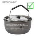 Trangia 0,6L Kettle pokrywka aluminiowa lekka składana uchwyt gotowanie kempingowe