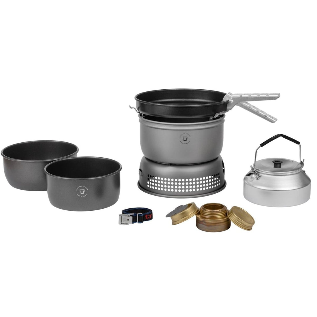 Trangia 1,75L Set Set Paliwa Burner Burner Burner Torak naczynia kuchenne Lekkie aluminium