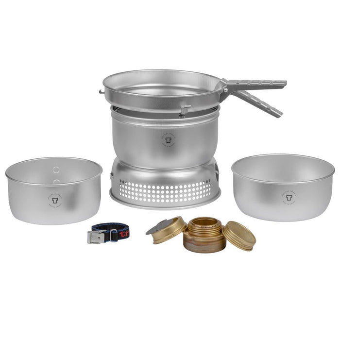 Aluminiowy zestaw kuchenny Trangia z palnikiem na paliwo ciekłe, ultralekka kompaktowa patelnia kempingowa - GoMilitar