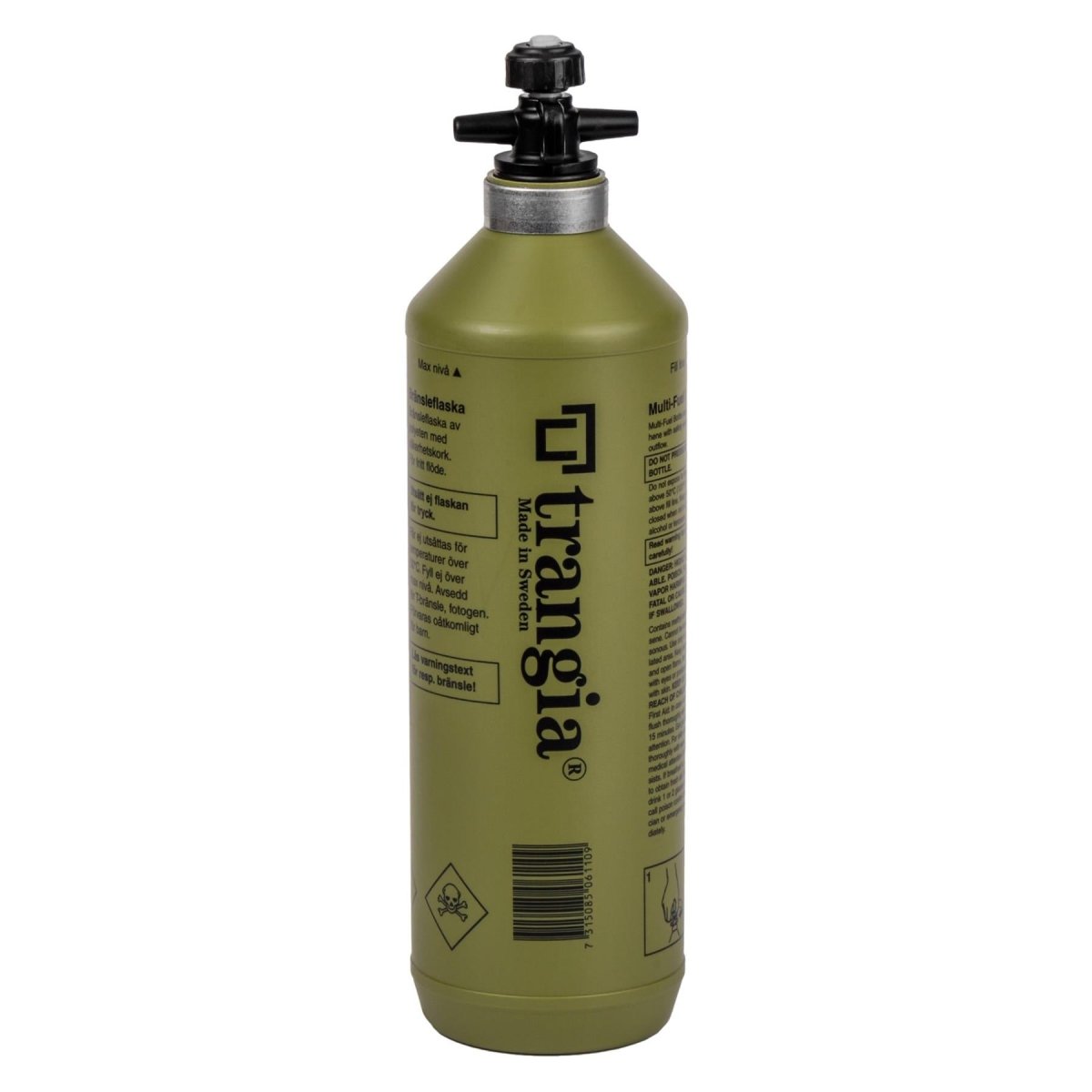 Trangia płynowa butelka paliwa Burner Burner Polyetherlelen Folask Outdoor Turining Olive