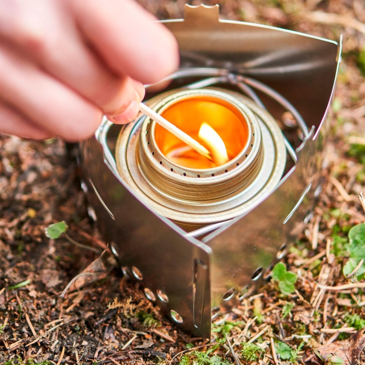 Trangia Mini Compact Ultralight Portable Stave Set Kit Burnet Turining Outdoor