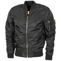 Kurtka w stylu wojskowym Airforces Crew Mundur Bomber MA1 WITRPOOF Black New