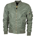 Kurtka w stylu wojskowym USA Bomber MA1 WITRPOOF Olive Airforces Crew Mundur Nowy