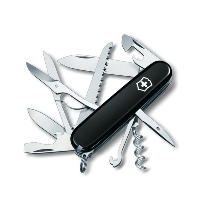 Victorinox Huntsman Szwajcarski scyzoryk 91 mm Narzędzie wielofunkcyjne 15 funkcji Czarny - GoMilitar