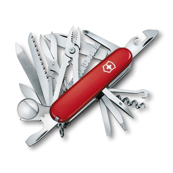 Nóż wielofunkcyjny Victorinox Swiss Champ 33 funkcje Czerwona rękojeść ze stali nierdzewnej - GoMilitar