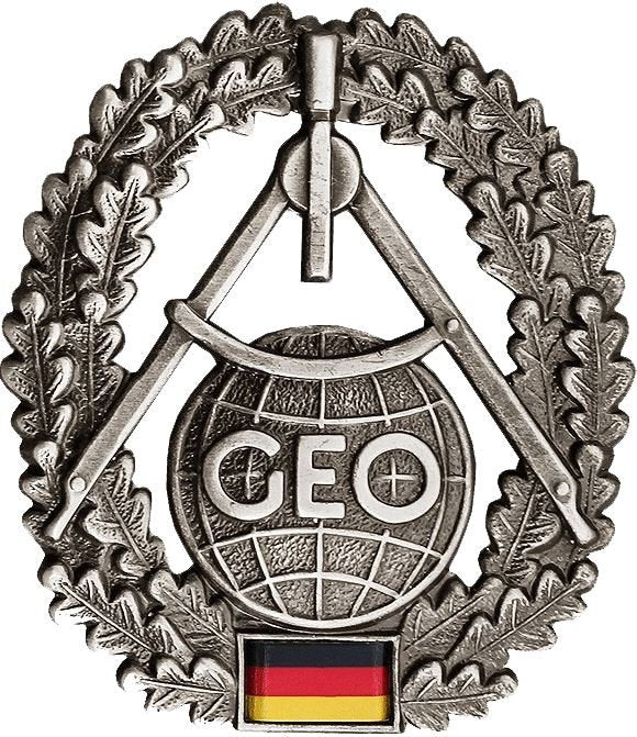 Prawdziwa armia niemiecka bolenia beret cockade topograficzna siła geograficzna