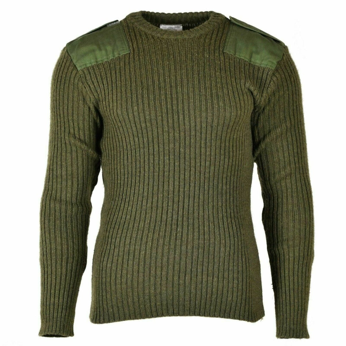 Oryginalny bzdur brytyjskiej armii pullover commando zielony sweter wełniany skoczek