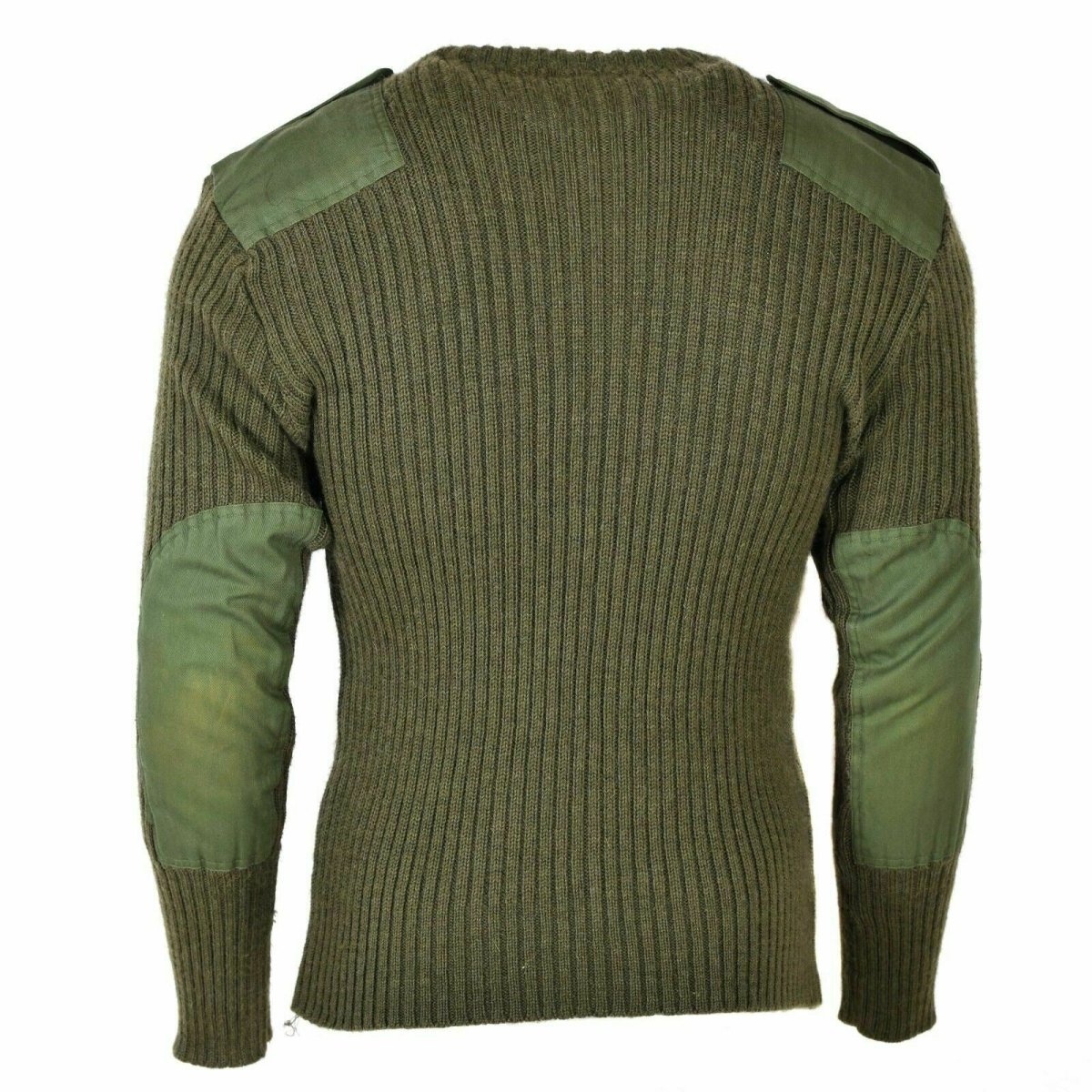 Oryginalny bzdur brytyjskiej armii pullover commando zielony sweter wełniany skoczek